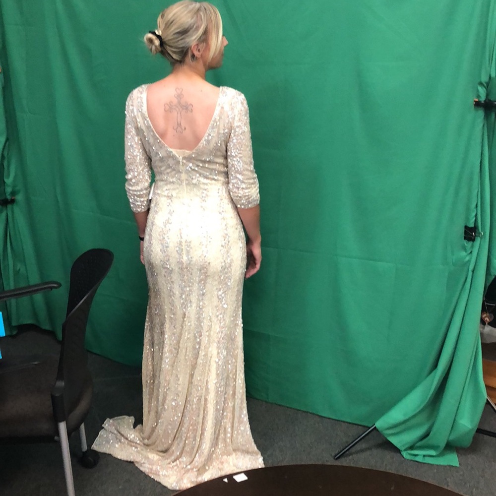 Beautiful sequin formal gown.